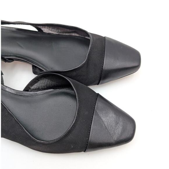 Veronica Beard Cecile Sling Mesh Slingback Pumps Women's Black Size US10M EU41 - Picture 10 of 12